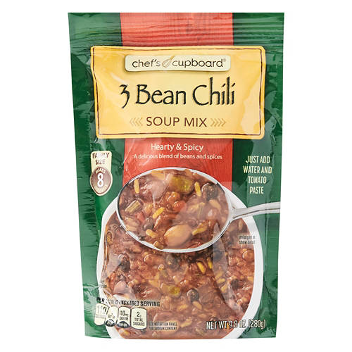 Chef's Cupboard 3 Bean Chili Soup Mix, 8.8 oz